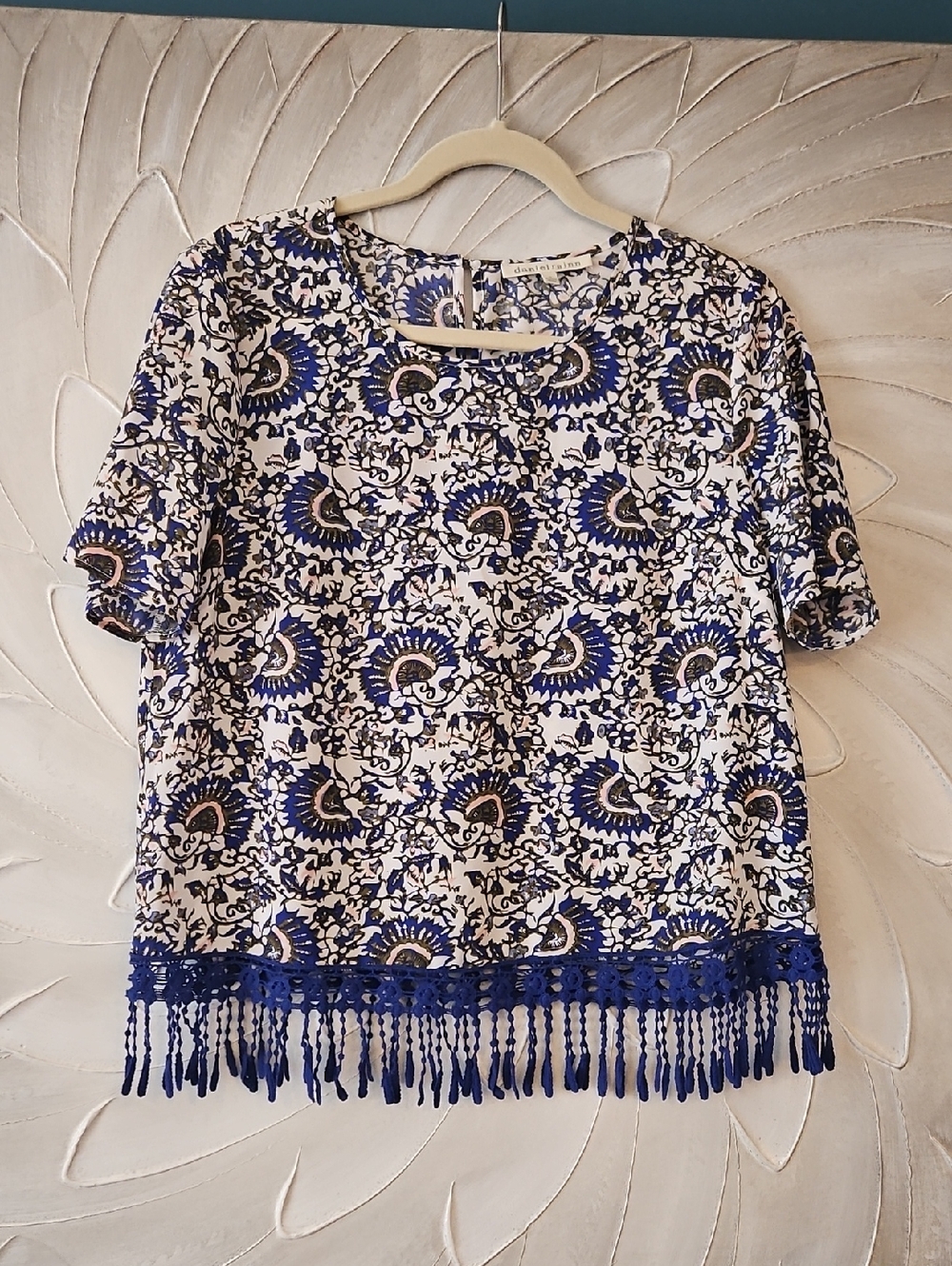 Blue Floral Top